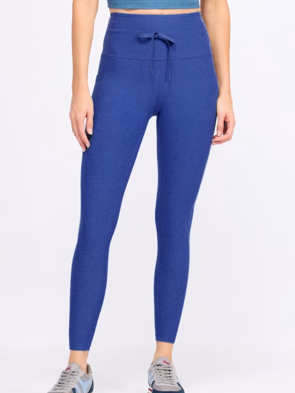 Beyond Yoga Spacedye Go Pocket Hi Waist Midi Legging Marine Blue Med